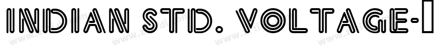 indian std. Voltage字体转换